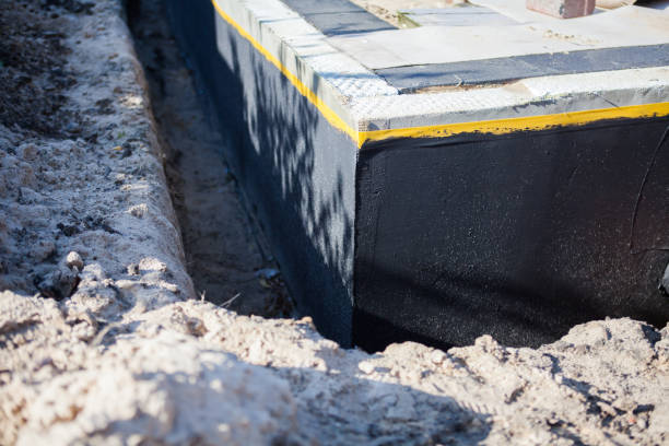 Residential Waterproofing installation at a Lincolnwood, IL home by SJ Waterproofing Pros
